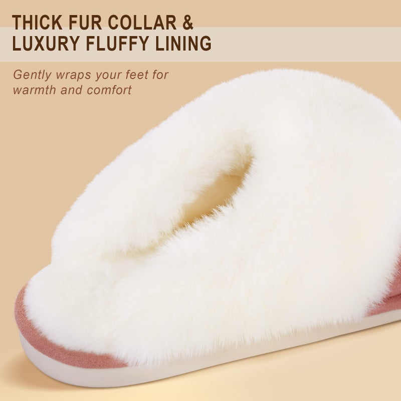 Parlovable Women's Memory Foam Slippers - Cloud-Like Comfort for Hard Floors, Ultra-Soft Machine Washable Indoor Outdoor House Shoes with Non-Slip Sole, Lotus Root Pink 9-10 - Image 3